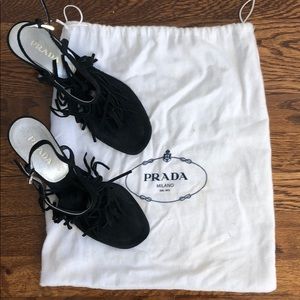 Prada fringe sandal